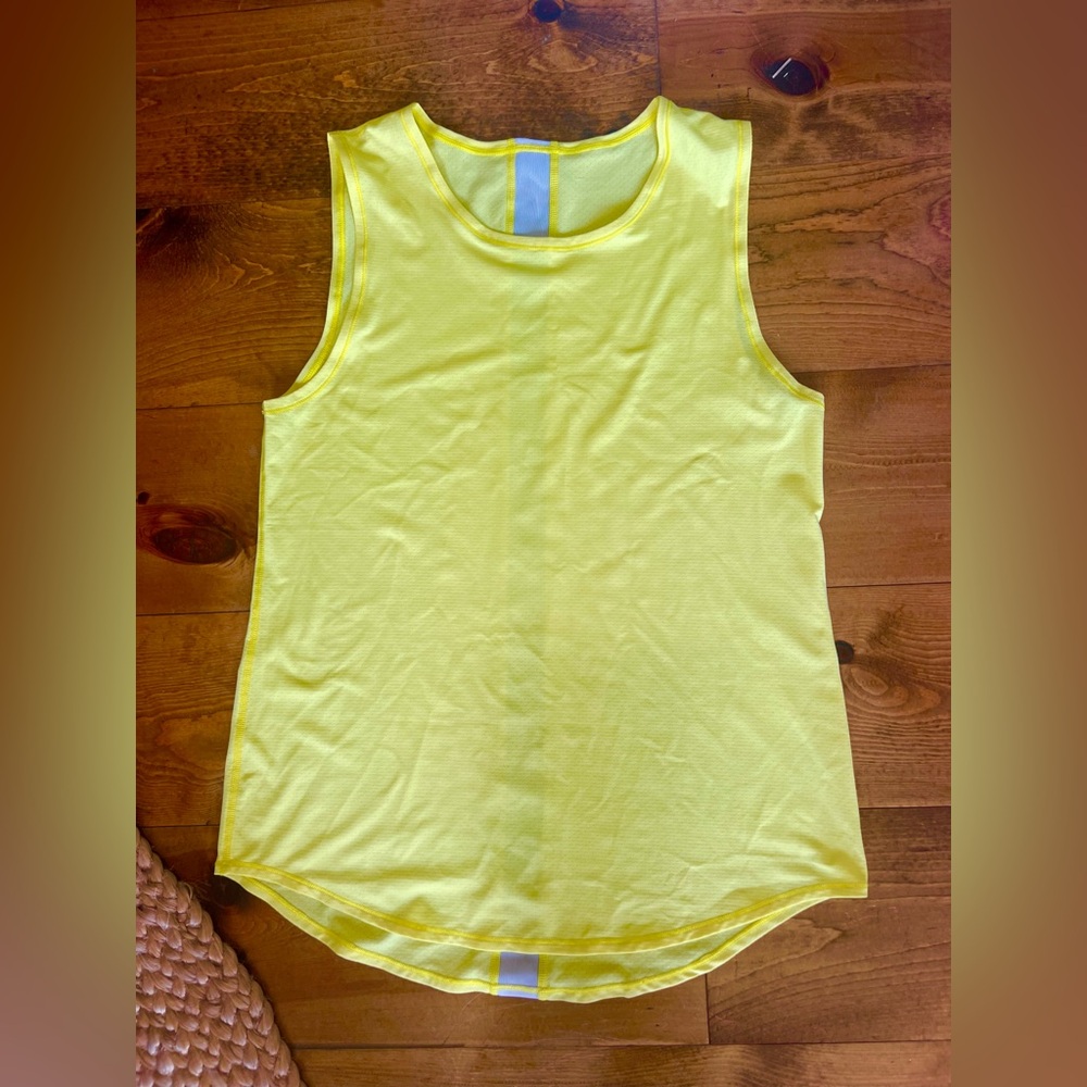 Lucy Yellow Sleeveless athletic tank top